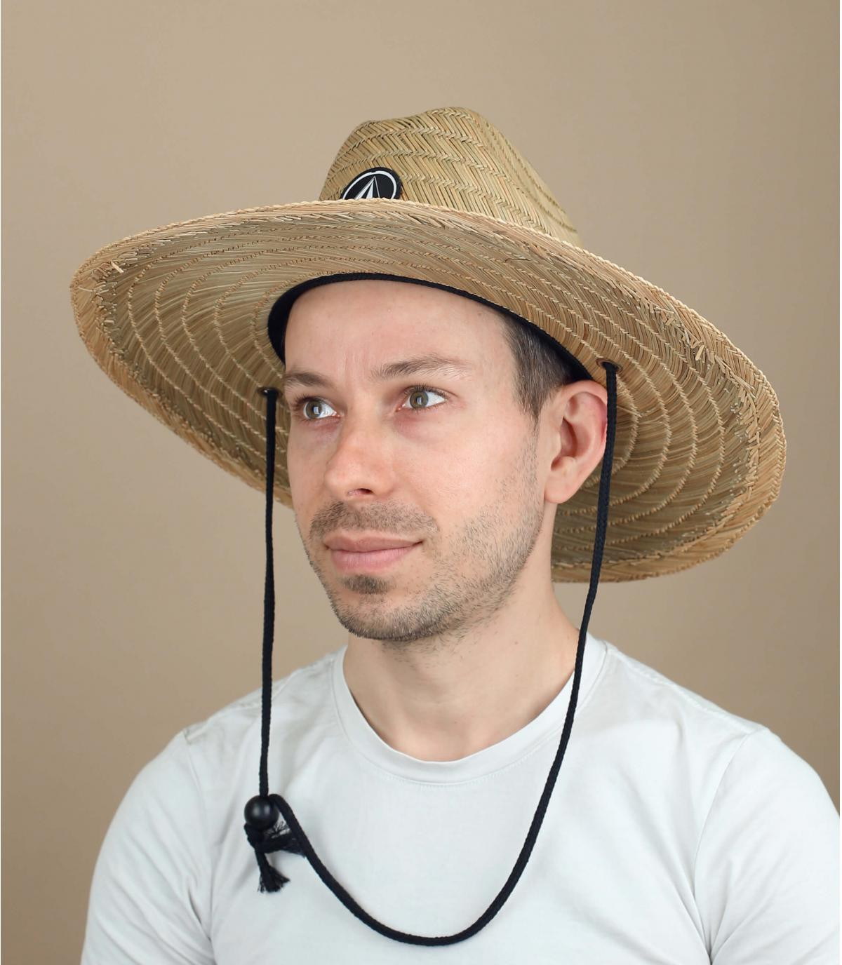 escarabajo más lejos años sombrero paja Volcom - Quarter Straw Hat natural Volcom : Headict