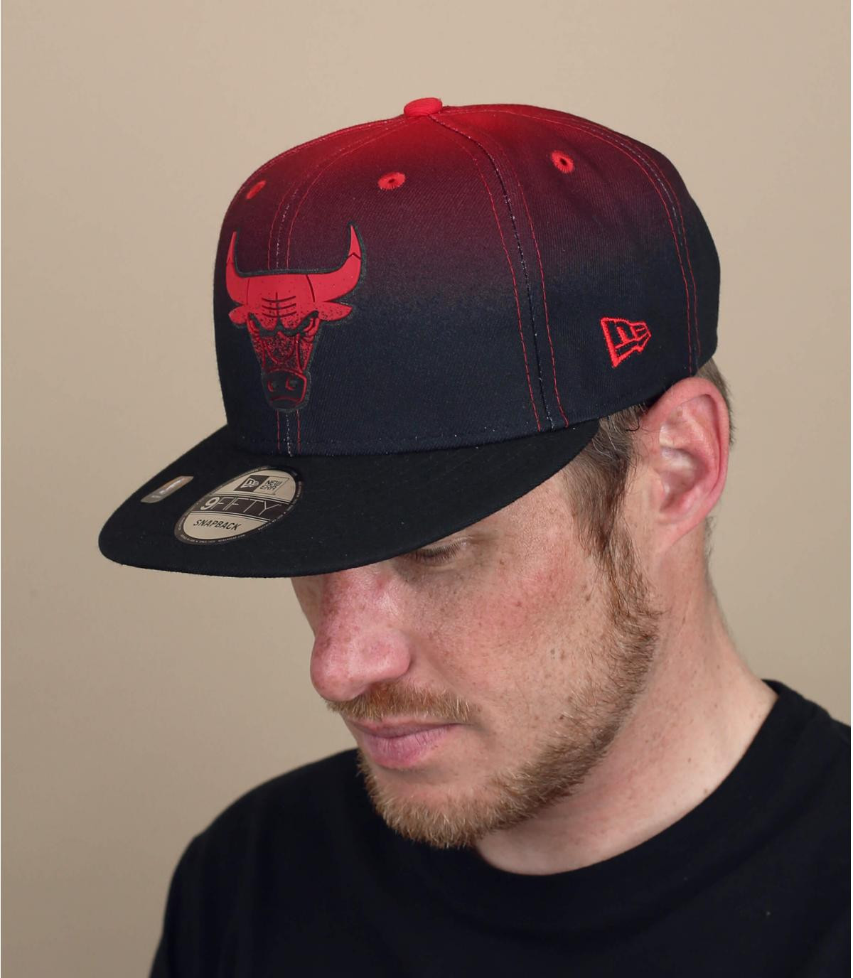 gorra Bulls rojo negro - Back Half Series 950 New Era Headict