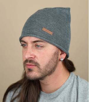 James beanie dark heather