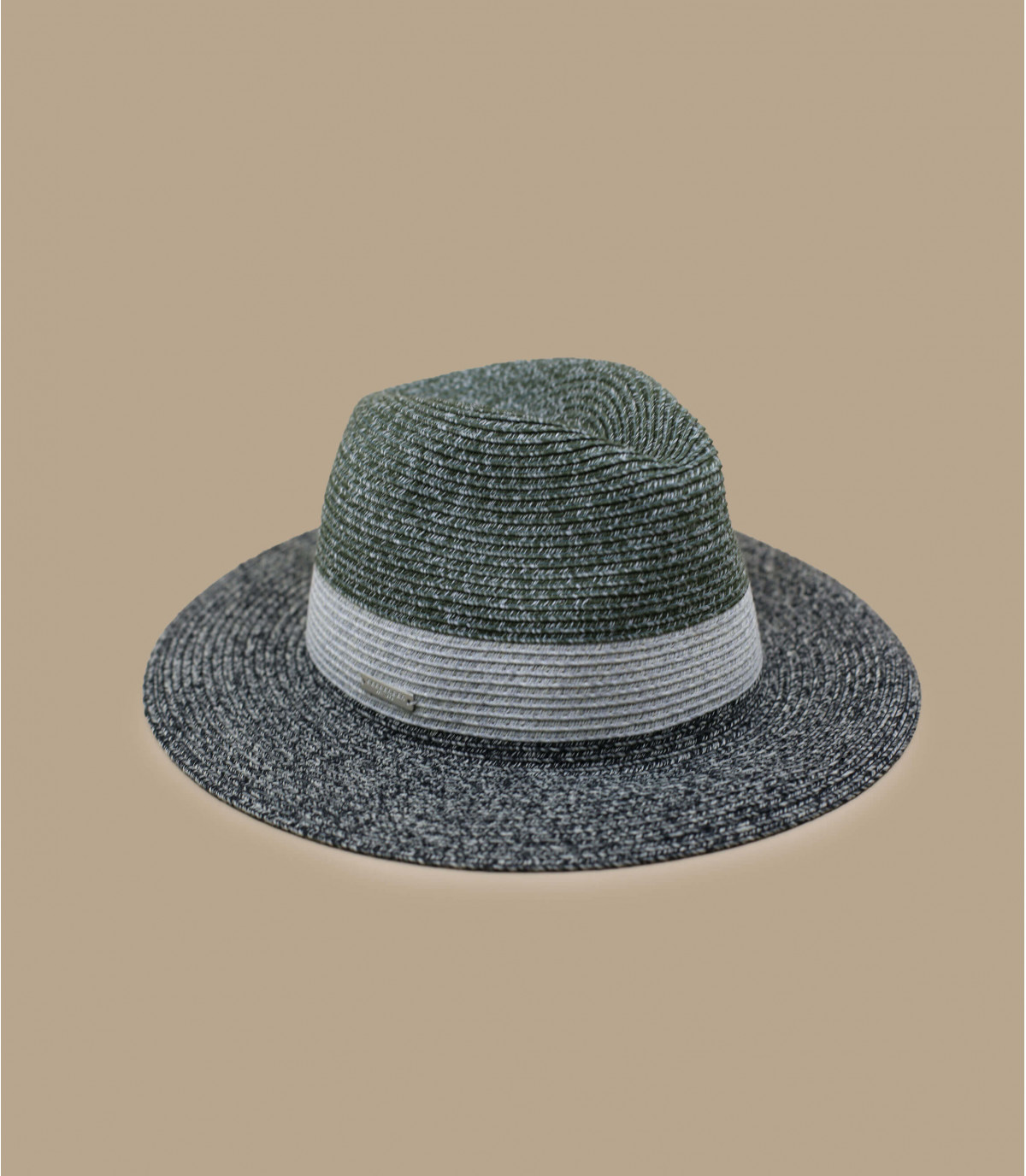 becerro Molesto lona sombrero paja negro raya gris - Fedora stripe design khaki black Seeberger : Headict becerro Molesto lona sombrero paja negro raya gris - Fedora stripe design khaki black Seeberger : Headict
