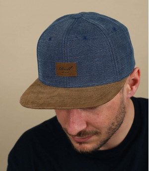 Suede Cap washed blue