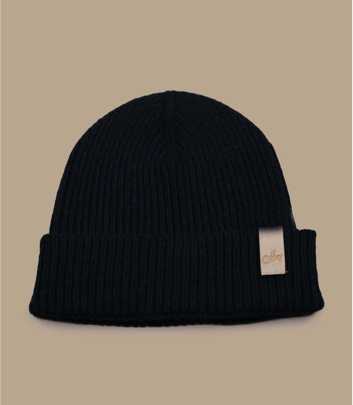 gorro azul marino made in France Ahoy navy beige Headict
