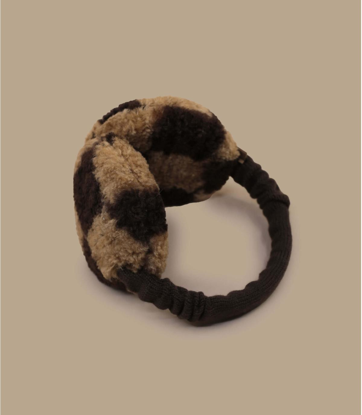 Orejeras de leopardo Browniez Earmuffs light brown Barts Headict